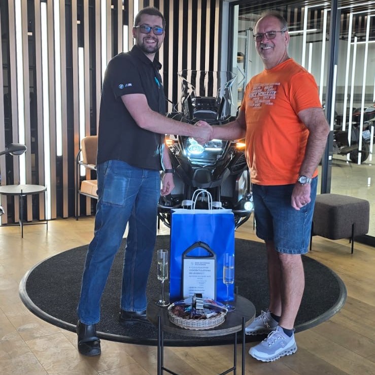 MotorradPLK's tweet photo. Congratulations Mr Van Den Berg on your new R 1250 GSA Triple Black. We wish you many happy adventures #SoulFuel. Thank you for choosing BMW Motorrad Polokwane - where customers become family.
Continue to #MakeLifeARide
#BMWMotorradPolokwane #TheLMGExperience https://t.co/bMbDcLWF6q
