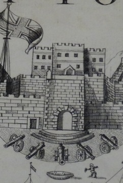 The Sea Gate, Fort St George, 1726. More pics in this excellent blog by Stefan Halikowski Smith... 'A Prospect of Fort St.George and Plan of the city of Madras' - Untold lives blog shar.es/agh3up