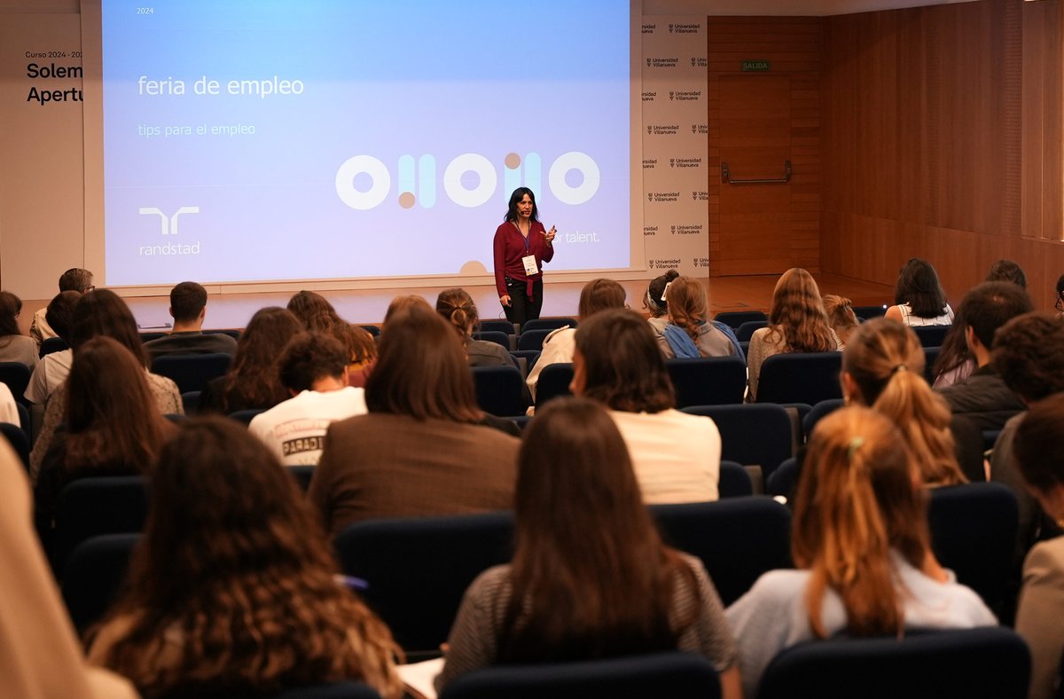 Ayer, en el marco de la Feria de Empleo, <a href="/monicagl86/">Mónica García</a>, responsable de selección en <a href="/Randstad_es/">Randstad España</a>, compartió en una sesión las claves sobre cómo realizar una búsqueda de empleo eficaz, brindando consejos prácticos a los alumnos para destacar en el competitivo mercado laboral.