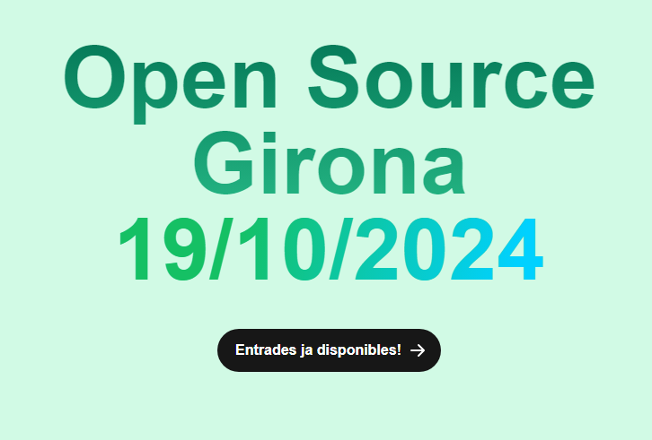 Aquest Dissabte 19/10 es fa la HACKTOBERFEST. És un esdeveniment mundial per fomentar la participació en projectes de codi obert. A Girona, a la Casa de la Cultura, s'organitza la Festa de l'Open Source amb xerrades i tallers sobre programari lliure #ViuEPS #AprenEPS