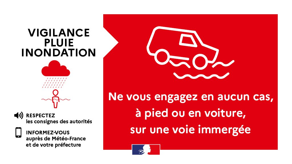 Ministère de l'Intérieur - Alerte (@beauvau_alerte) on Twitter photo 🔴 En raison d'un épisode #cévenol qui entraîne de très forts cumuls de pluie, <a href="/meteofrance/">Météo-France</a> place 2 départements en #VigilanceRouge :
▪️ la Haute-Loire pour risque de #Crues
▪️ l’Ardèche pour #PluieInondation
Soyez très prudents et restez informés sur vigilance.meteofrance.fr/fr 🔴 En raison d'un épisode #cévenol qui entraîne de très forts cumuls de pluie, <a href="/meteofrance/">Météo-France</a> place 2 départements en #VigilanceRouge :
▪️ la Haute-Loire pour risque de #Crues
▪️ l’Ardèche pour #PluieInondation
Soyez très prudents et restez informés sur vigilance.meteofrance.fr/fr