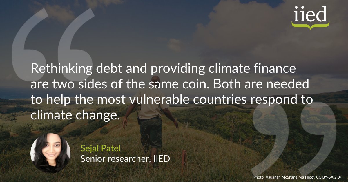 World’s least developed countries spend twice as much servicing debts as they receive in #ClimateFinance ❗

Ahead of #G20 #COP16 &amp; #COP29, we are calling on world leaders to overhaul the international financial system and make it fairer👇
iied.org/worlds-least-d…