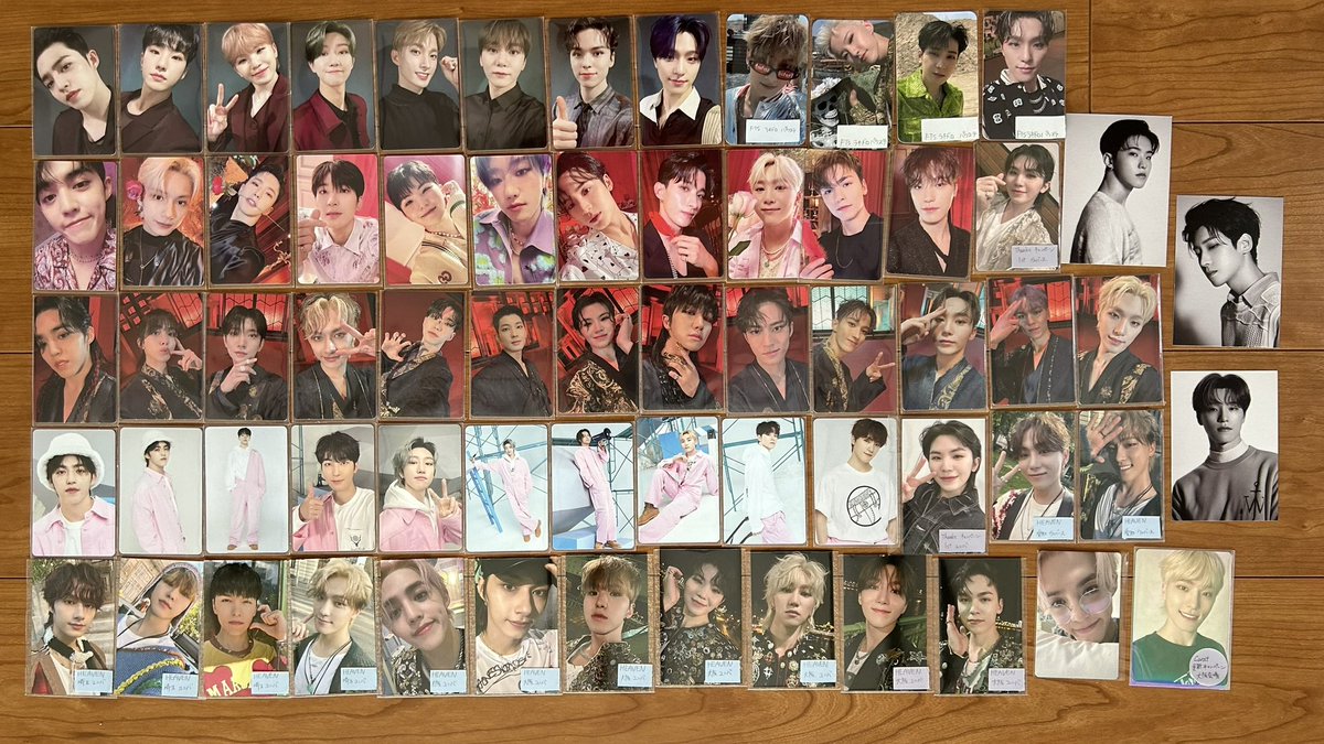 _ha_ni_'s tweet photo. @17 SEVENTEEN セブチ トレカ 交換 12th Mini Album SPILL THE FEELS Wevarse 特典 過去トレカ 会場限定 

出 スンチョル ジョンハン ジョシュア ジュン ホシ ウォヌ ウジ ミョンホ ミンギュ ドギョム スングァン バーノン ディノ

求 SPILL THE FEELSのジョンハン ドギョム

気軽にお声かけください🙇 https://t.co/Hf5rVkphWo