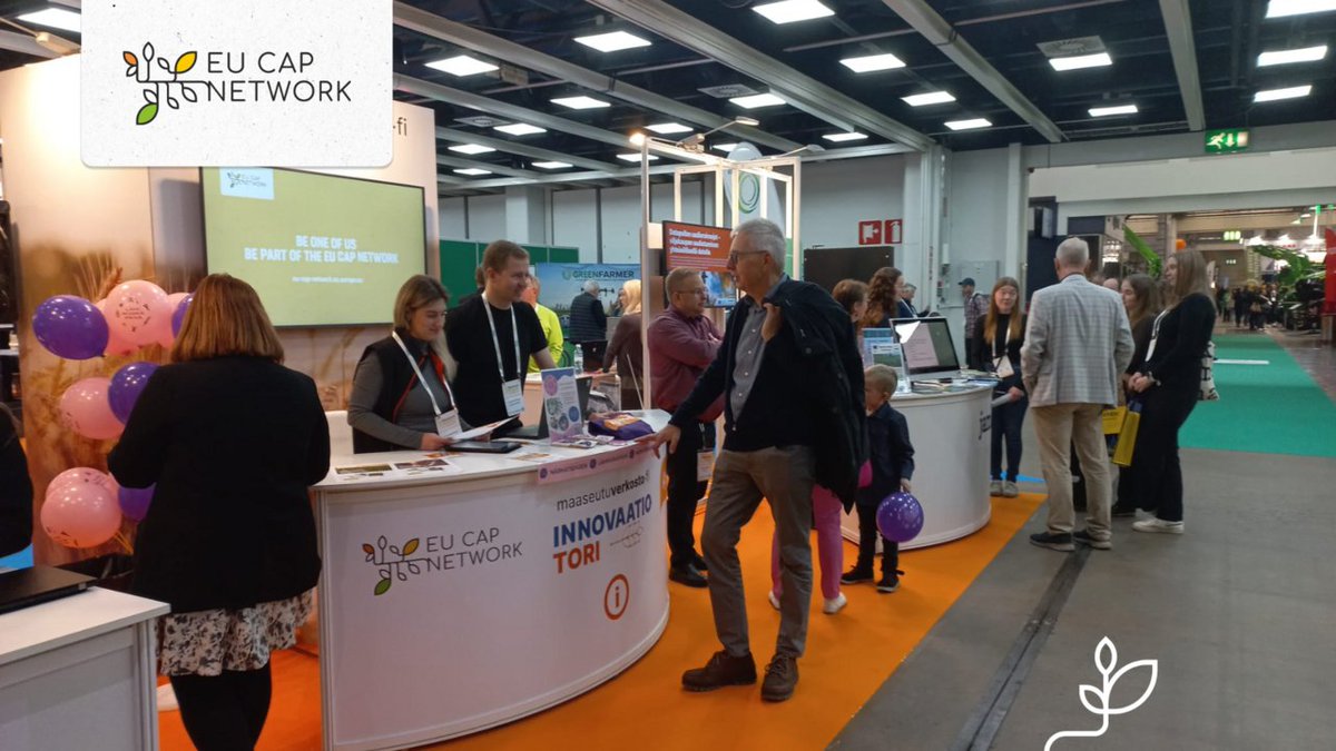 eucapnetwork's tweet photo. The EU CAP Network is present at this year’s #InnovationMarket, organised by the🇫🇮 National Network.

💡Want to know more about our activities to support #OperationalGroups &amp; other innovators in agriculture, forestry &amp; rural areas? Come and say hi! 

🌐https://t.co/i3w7ILpGUi https://t.co/4xpsvf4gp5