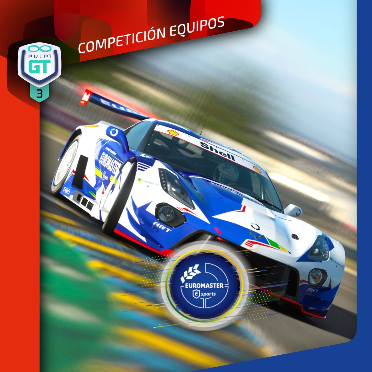 🔴 | #GTPulpí

Si salen a la pista es para afinar victorias. Equipo top en el asfalto y con los mejores mecánicos del pitlane. Hora de presentar a...

𝗘𝗾𝘂𝗶𝗽𝗼 (𝟮𝟯/𝟮𝟰)
▪️ <a href="/ERM_Esports/">EUROMASTER ESPORTS</a>
▪️ Ranking M25G: 3º
▪️ Fase inicial: Final

#GT7 #Simracing