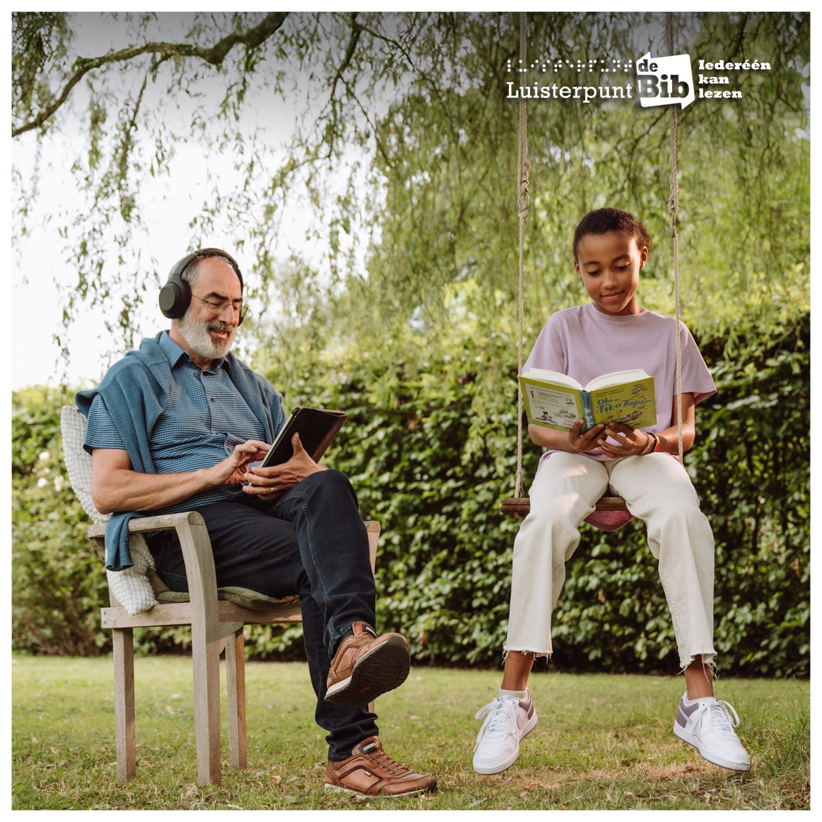 Luisterpuntbib wil met campagne meer mensen met een leesbeperking laten genieten van boeken.  #Luisterpuntbibliotheek biedt meer dan 50.000 gratis Daisy-luisterboeken aan voor mensen met een leesbeperking! 
#LuisterenLezenBeleven #IedereenKanLezen   #dyslexie