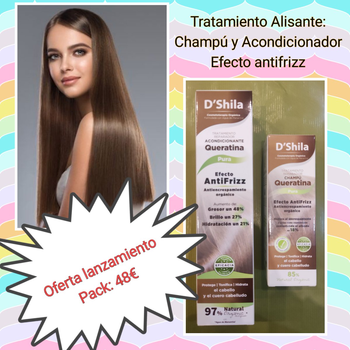 HHipocrates005's tweet image. Tratamiento Alisador de Keratina

Pack de champú y acondicionador efecto antifrizz
 
Antiencrespamiento, aumenta el grosor, el brillo y la hidratación del cabello 
Estudios clínicos probados

#peloliso #peloperfecto #pelosano #antifrizz #alisadokeratina #AlisadoNatural