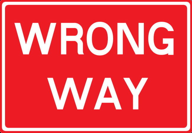 TheABD's tweet image. Such a simple and cheap solution that should reduce the numbers of vehicles driving the #WrongWay on a motorway or dual carriageway, but there is no profit for the government — so they have no interest. 
@NationalHways @TrafficWalesS @TrafficWalesS @trafficscotland