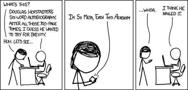dadryan's tweet photo. @JoeyPrink Flatland &amp; Goedel, Escher, Bach. Second one just because of xkcd https://t.co/X3evQGGQH7