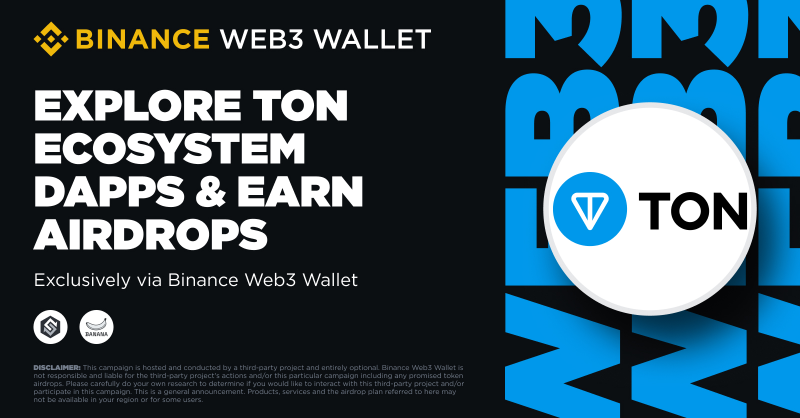 BinanceWallet's tweet photo. Join our weekly campaign to explore different dApps in the TON Ecosystem with #BinanceWeb3Wallet !

Newly airdrops feature @swap_coffee_ton and @thebananagameee. Complete quests to claim your exclusive shares!

Join now and start earning! ⤵️