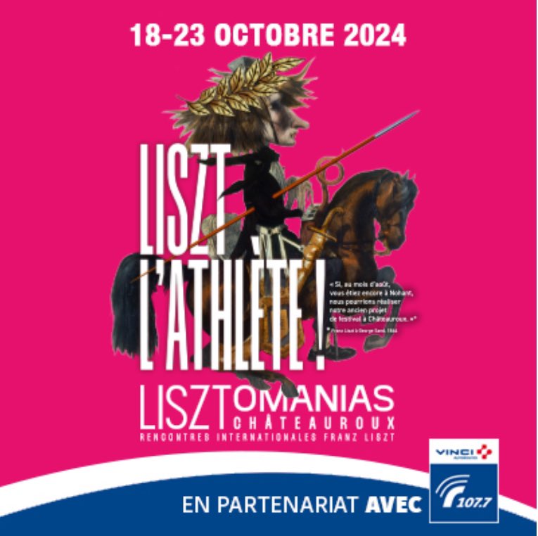 isabelle1077's tweet photo. Frantz Liszt est célébré à Châteauroux à l’occasion de la 23e édition des @lisztosfestival Jean-Yves Clément fondateur et directeur artistique du festival nous en dit plus sur ce marathonien de la musique 👉🎤 https://t.co/ZOHsMhLCbk Un partenariat @Radio1077 https://t.co/KdfCvIlEFl
