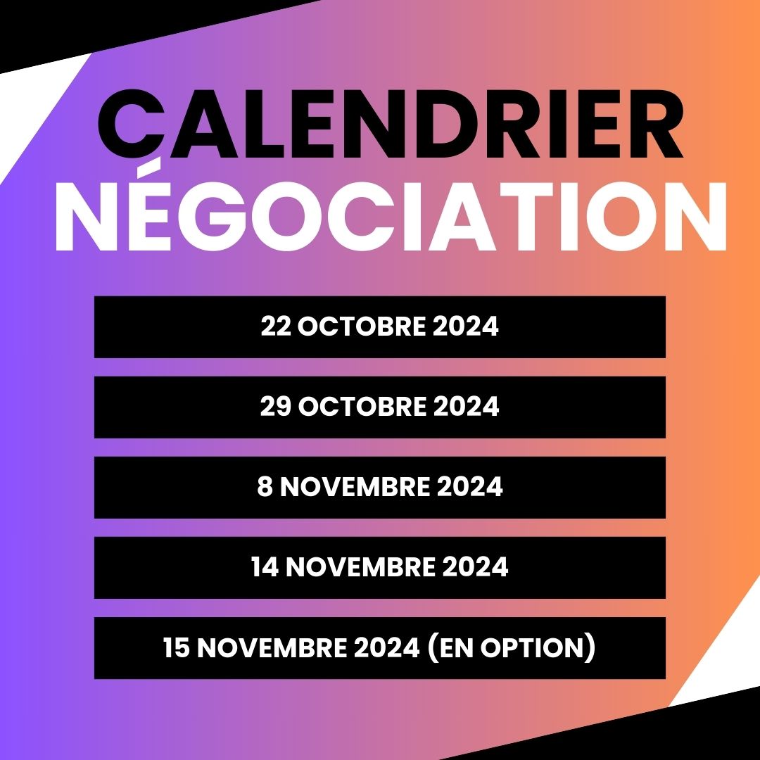 🔔 #AssuranceChômage : Le calendrier des négociations est fixé !

🗓️ 1ère séance le 22 octobre, suivie de 4 autres séances jusqu’à la mi-novembre.

👥 Les partenaires sociaux discuteront simultanément de l’Assurance chômage et de l’emploi des #seniors
#DialogueSocial #negochomage