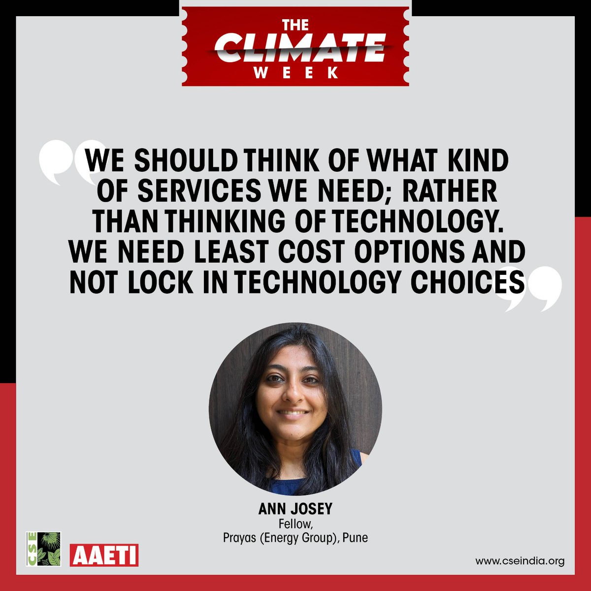 down2earthindia's tweet photo. #CSEClimateWeek: Ann Josey, fellow, @PrayasEnergy, pointed out that states need a comprehensive vision document; so that they can take better investment decisions.

Read more: https://t.co/6CMZKu0CW1

#Energy #Decarbonisation #ClimatePolicy #EnergyPolicy https://t.co/g014oj1kpA