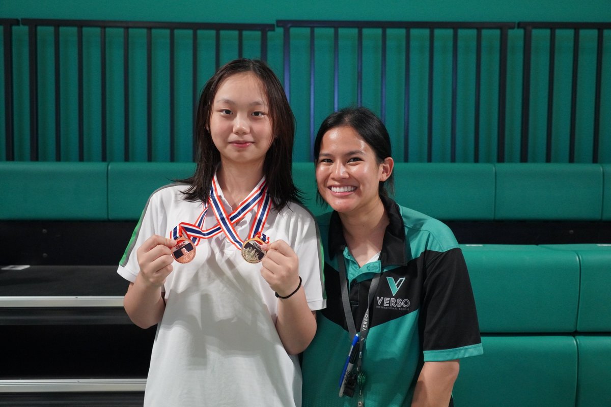versoschool's tweet photo. A big congratulations to our VIPERS swimmers who won 6 medals at the GBAC Secondary Swim Meet held at VERSO early this month. In the same week, they made a splash again at the Puppy Cup at Bangkok Prep, taking home 11 ribbons! https://t.co/ctSw8pAfVd