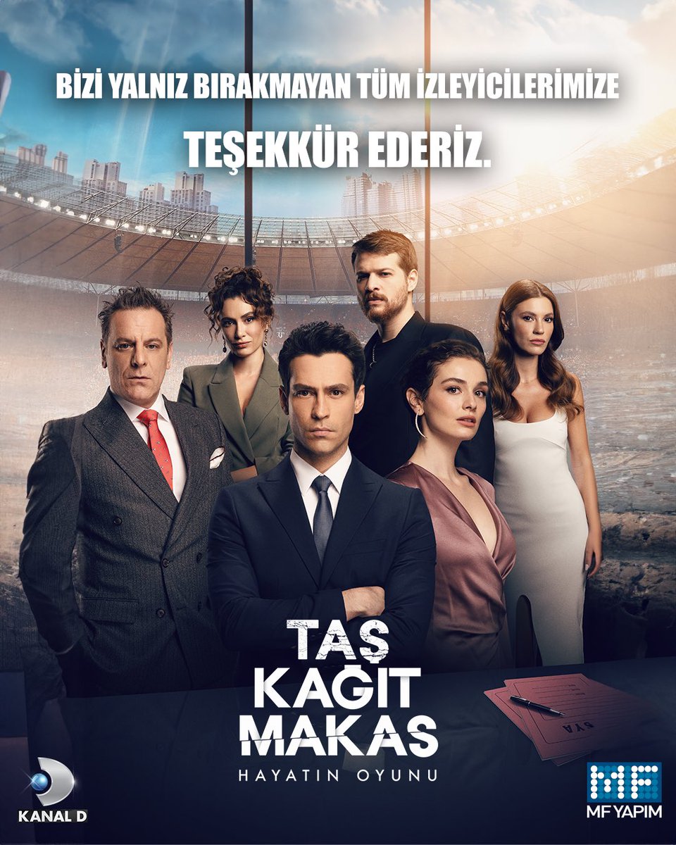 Bir yolculuğun sonuna geldik. ✨

Hikayemize ortak olan herkese çok teşekkür ederiz! 💙

#TaşKağıtMakas #KanalD <a href="/mfyapimtv/">MF YAPIM</a>