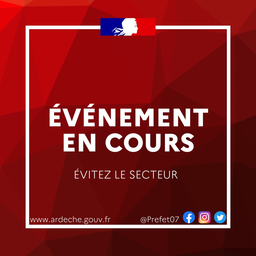 #Meteo07 | ‼️ L'Ardèche connaît en ce moment le passage d'un épisode cévenol marqué en termes de précipitations avec des cumuls très important de manière continue depuis mercredi soir et qui vont se poursuivre jusqu’à la mi-journée. ⛈

⚠️ De nombreuses informations circulent sur