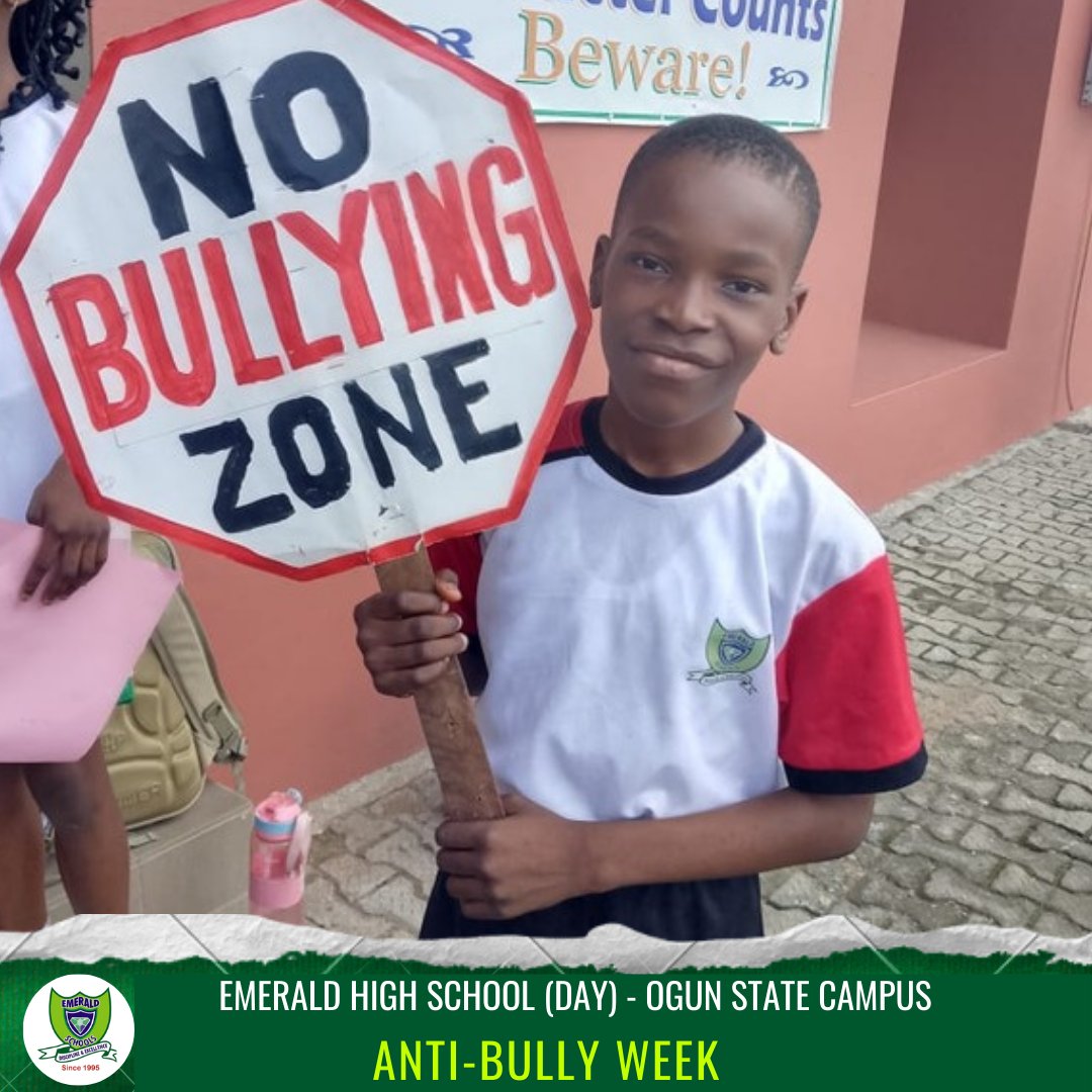 EmeraldSchools's tweet photo. Our pictures speak volumes- We say a Big No to Bullying in Emerald Schools.  

The students in their creative ways went all out to express themselves during the week, T-shirts were designed as well posters, write ups and poems were also written.

 #ThrowBackThursday https://t.co/sgvr4ONIh9
