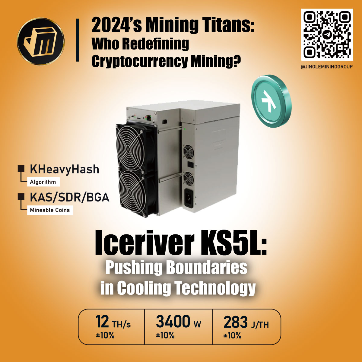 JingleMining's tweet photo. 2024โs Mining Titans: Iceriver KS5L is redefining cryptocurrency mining!!โโ
๐Iceriver KS5L: https://t.co/PyJ6qKvRI1
#cryptonews #cryptocurrency #cryptotrading #blockchain #altcoins #crypto #ncash #maticpolygon #bitcoinmining #binance #jinglemining #Iceriver #KS5L #mining https://t.co/RqThGdwJHB