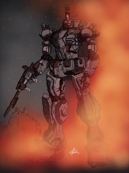 配信記念に過去に描いたガンダムEX再掲 #復讐のレクイエム 