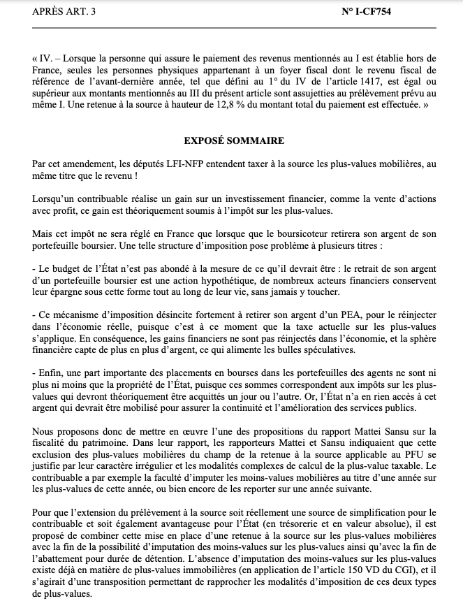 JordanMontel_'s tweet photo. 🚨 Pour rappel, vous prenez des RISQUES avec votre propre argent que VOUS investissez et sur ces RISQUES l'État prend actuellement 30% sur les plus-values (ou 17,2% sur les plus-values) 💸

Désormais, ces députés qui ne créent aucune valeur veulent tout prendre directement 🇫🇷 https://t.co/dnha7ULwpW