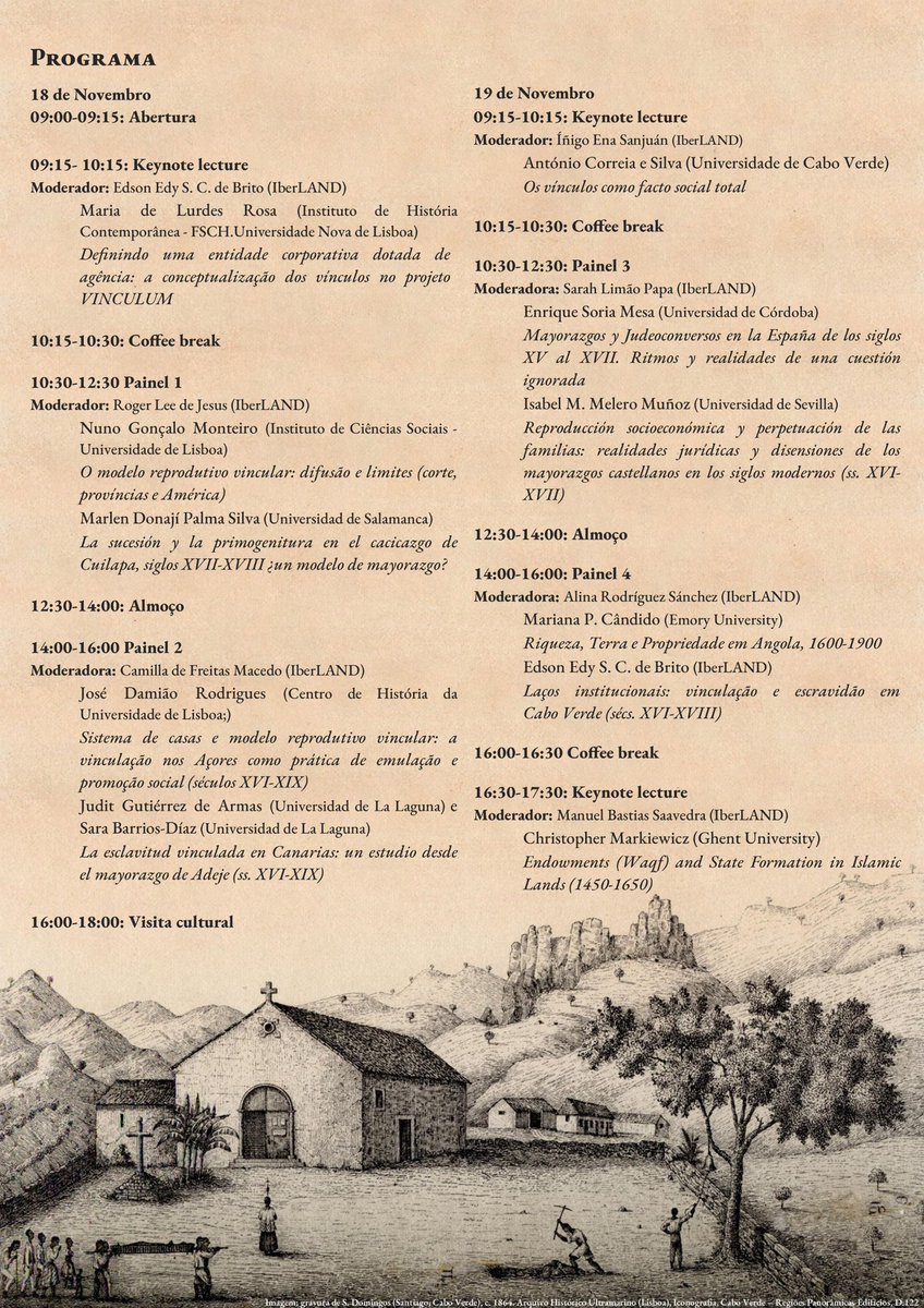 iber_land's tweet photo. 🗓️On Nov. 18th and 19th, 2024 the workshop ‘Vinculação e Herança: A Dinâmica dos Morgadios e Capelas em Novos Contextos Geográficos (Séculos XVI-XVIII)’ will take place at the Leibnizhaus, Hannover. Organized by Edson Brito. Hybrid event. More information: https://t.co/koGBmFbjQy https://t.co/R1dX8tXLUZ
