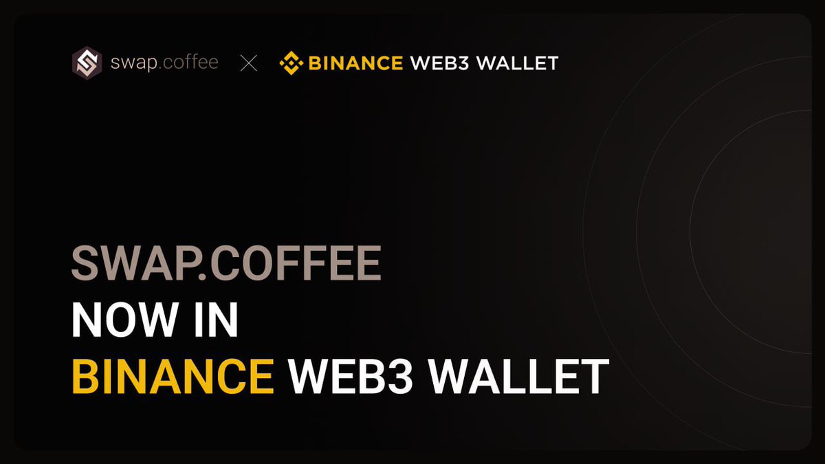 swap_coffee_ton's tweet photo. https://t.co/mRK6VRcubK now available in Binance Web3 Wallet! 🔥

Friends, we have amazing news! Now all the power and convenience of https://t.co/mRK6VRcubK is available directly in the Binance Web3 Wallet. This opens up new horizons for all users!

🏆 We are launching a grand contest together with Binance Web3 Wallet:

⚡️ Swap at least $10 worth, using the new built-in swap function from https://t.co/mRK6VRcubK in Binance Web3 Wallet. 
🏅 Prize pool: $50,000 in $CES. 2,500 users will each receive $20 $CES tokens.

Don't miss the chance to be part of this exciting event! Join us in the world of decentralized finance with Binance Web3 Wallet and https://t.co/mRK6VRcubK ✈️

ℹ️ We have prepared a step-by-step guide, which you can find here (https://t.co/092EvrcoV8)

Wow! Thank you for your trust. Best regards, https://t.co/mRK6VRcubK team