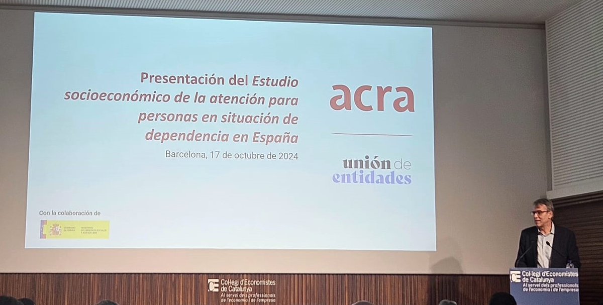 ACEScat's tweet image. ✅Assistim a la presentació de “L’estudi #socioeconòmic del sector d’atenció a la #gent #gran” que ha elaborat @acragentgran conjuntament amb Union de Entidades, el Ministeri de Drets Socials i Agenda 2030.

👏L’enhorabona per la sessió que ha estat molt inspiradora i productiva!