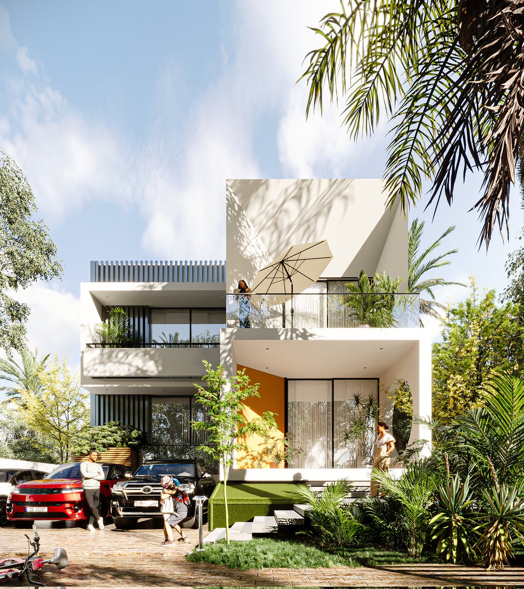 SquareSlope's tweet photo. Kwabenya Comet's crown jewel! 4-bedroom ensuite residence with open &amp; closed kitchens. 2-level design, breathtaking views. Let's build your dream! 

#GhanaRealEstate #CustomHomes #LuxuryResidence

Designed by: @squareslope
Visualization by: @squareslope https://t.co/hG1JHuZecW
