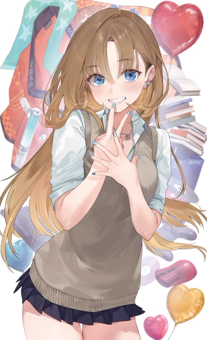 ピクシビションさんでこちらのイラストを紹介していただきました!ありがとうございます。指先に彩りをマニキュアのイラスト特集 | pixivision  