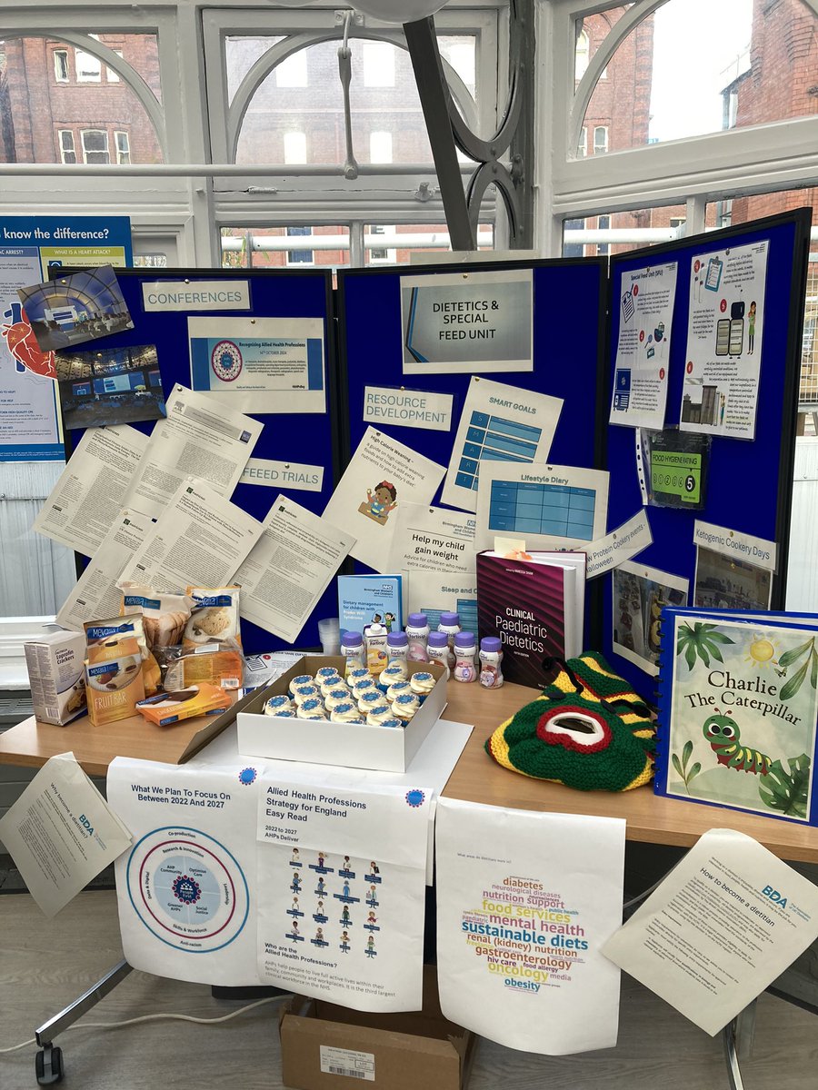 BWC_dietitians's tweet photo. Dietetics are in the conservatory alongside Orthoptics from 11-1(ish!) promoting our services for #AHPweek โฆ come visit us for the cake! https://t.co/wypHpoiYCU