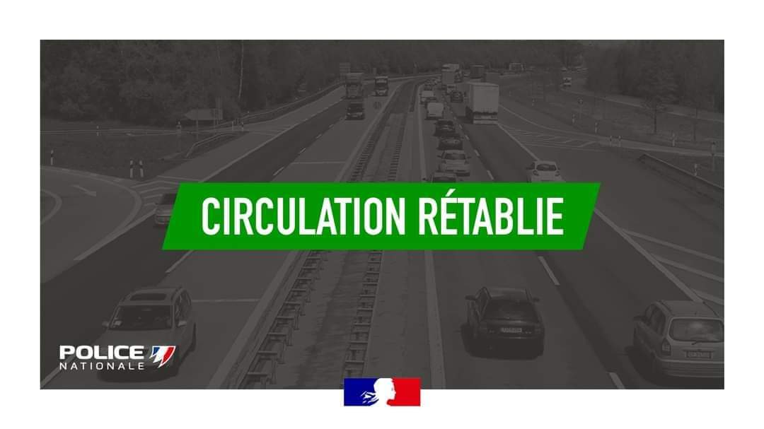 PoliceNat2B's tweet image. Intervention #sis2b terminée  circulation rétablie