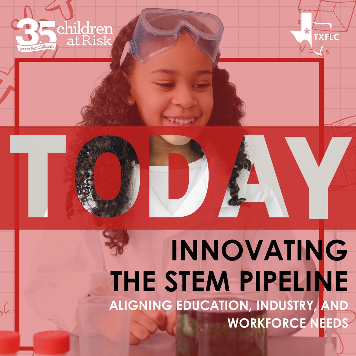 🚀Today’s the day! 

Join us at 10 AM CT! We’re diving into the future of STEM careers and creating pathways for Texas youth. There's still time to register—don't miss this free learning opportunity. RSVP now and join us in just a few hours!

>> childrenatrisk.org/event/2024-ste…