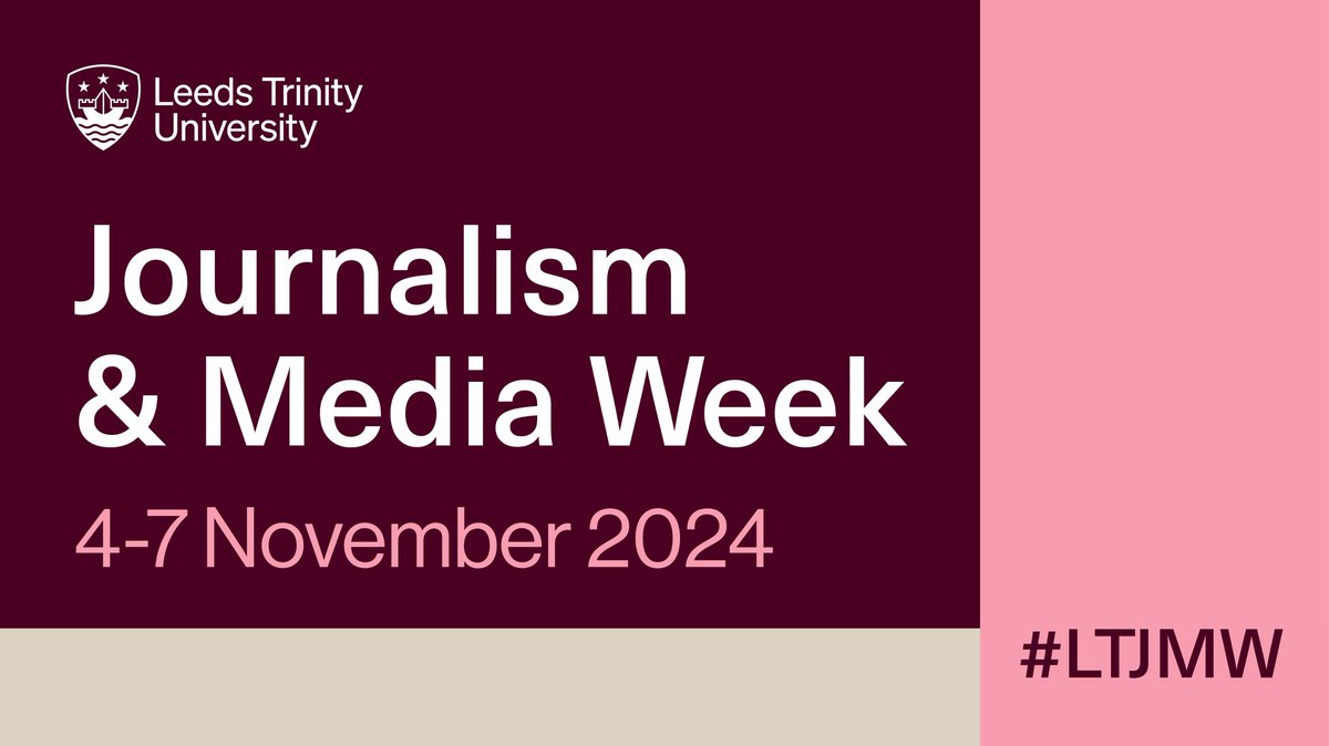 Looking forward to the journalism and media week at <a href="/LeedsTrinity/">Leeds Trinity University</a> there’s a lot of speakers coming from all over to tell us about all the different types of journalism and media including <a href="/MichaelWeadock/">Michael Weadock</a> and <a href="/cathynewman/">Cathy Newman</a> #LTJMW #journalism #media #LTU #sportsjournalism