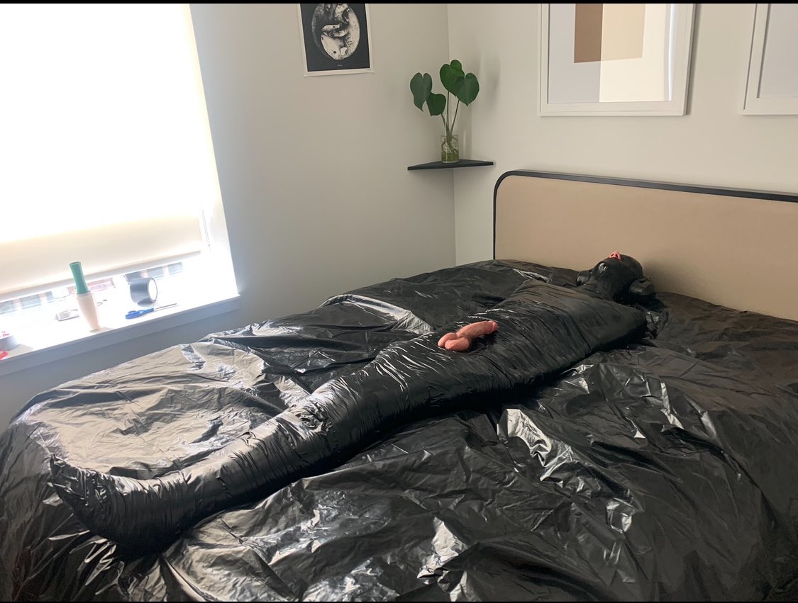 Q: How long does it take to wrap someone up?

A:  30-60 mins. To many people into mummification the process of getting wrapped up is a huge turn on. If you think it takes too long it might not be something you’re really into. And that’s ok. I love slowly disappearing into nothing