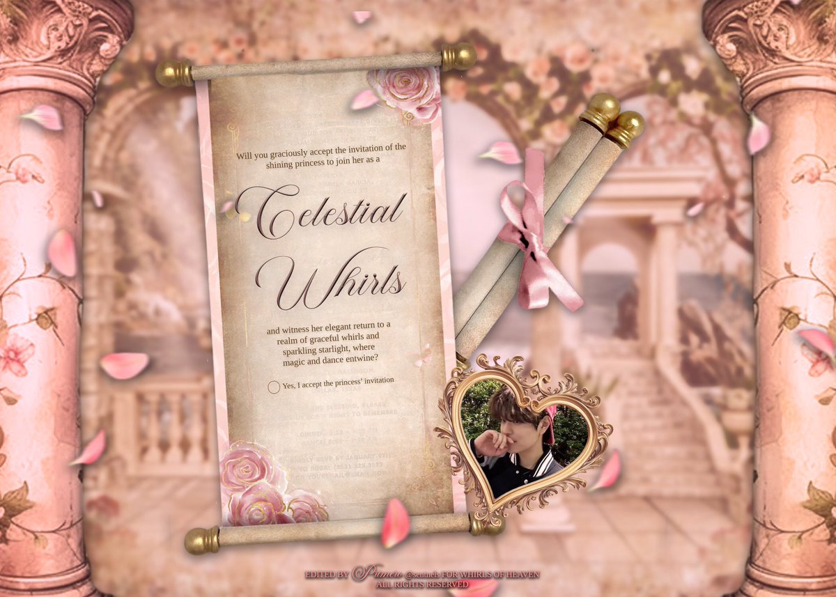 ㅤ
ㅤ
  ꒰ঌ 𝐖𝐇𝐈𝐑𝐋𝐒   𝐎𝐅   𝐇𝐄𝐀𝐕𝐄𝐍 ໒꒱
  𝓓ance   𝓞f   𝓣he   𝓐ngel  🩰𓏲 ๋࣭  ࣪ 

  With a heart full of reverence, I, 𝙰𝙺𝙸𝙷𝙸𝚁𝙾,  
  weave  myself  into  the tender  whispers 
  of the Angel as CELESTIAL WHIRL, ready   
  to dance upon the ethereal light.

ㅤ