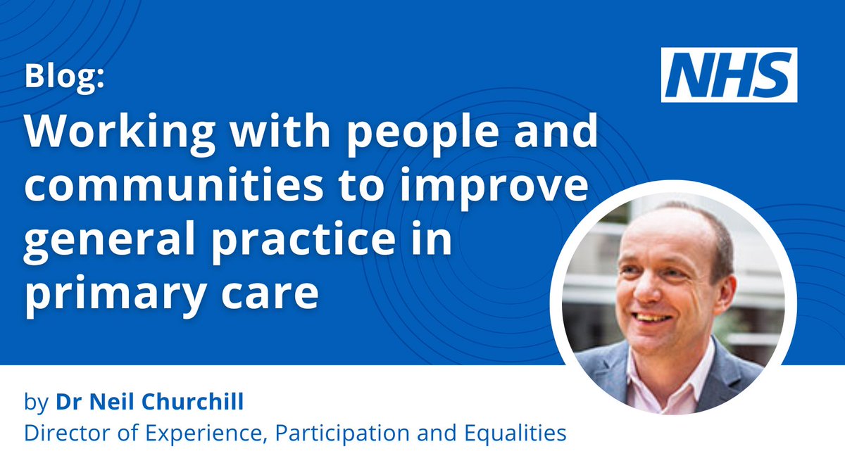 In this latest blog, <a href="/neilgchurchill/">Neil Churchill</a> shares how a new <a href="/FutureLearn/">FutureLearn</a> course aims to enhance primary care services by supporting general practice staff and patient participation groups to work effectively with people and communities england.nhs.uk/blog/working-w… #teamCNO