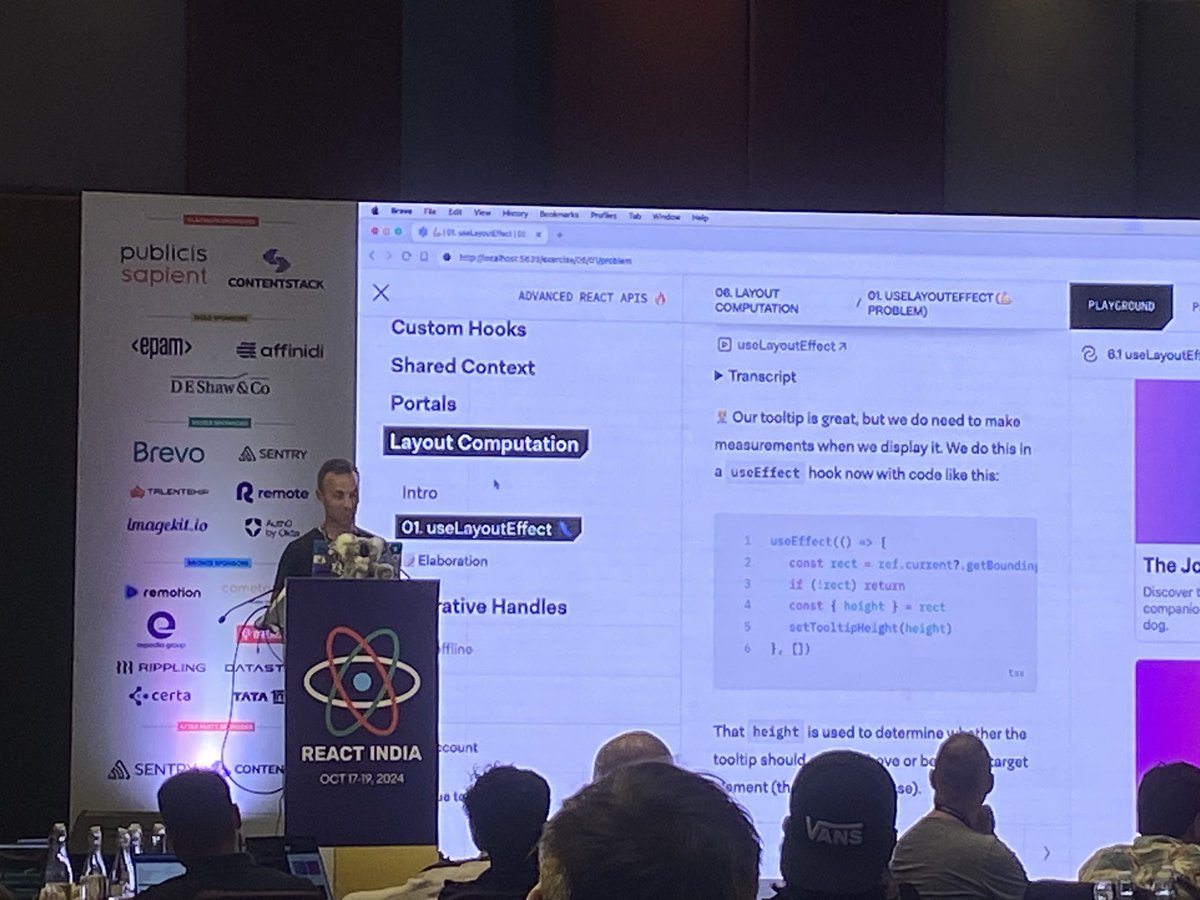 We are at <a href="/react_india/">React India 🇮🇳</a> attending <a href="/kentcdodds/">Kent C. Dodds ⚡</a> workshop 💙