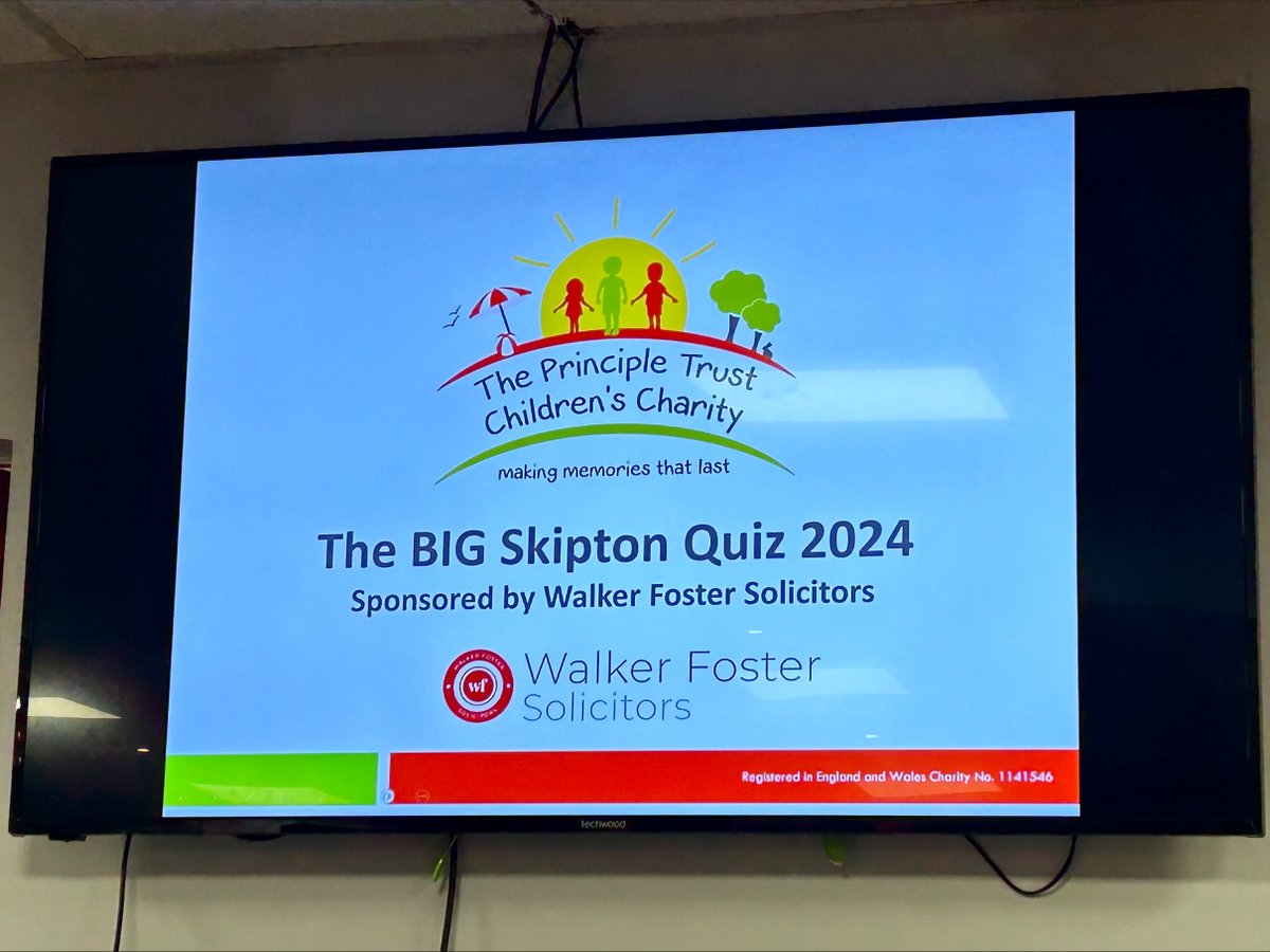 We had a fantastic time sponsoring the <a href="/PrincipleTrust/">The Principle Trust Children's Charity</a>'s Big Skipton Quiz, making great memories supporting a vital cause. 🎉

The Principle Trust provides holidays for underprivileged children across Yorkshire. We're proud to be their charity partner and support their work! 🌟