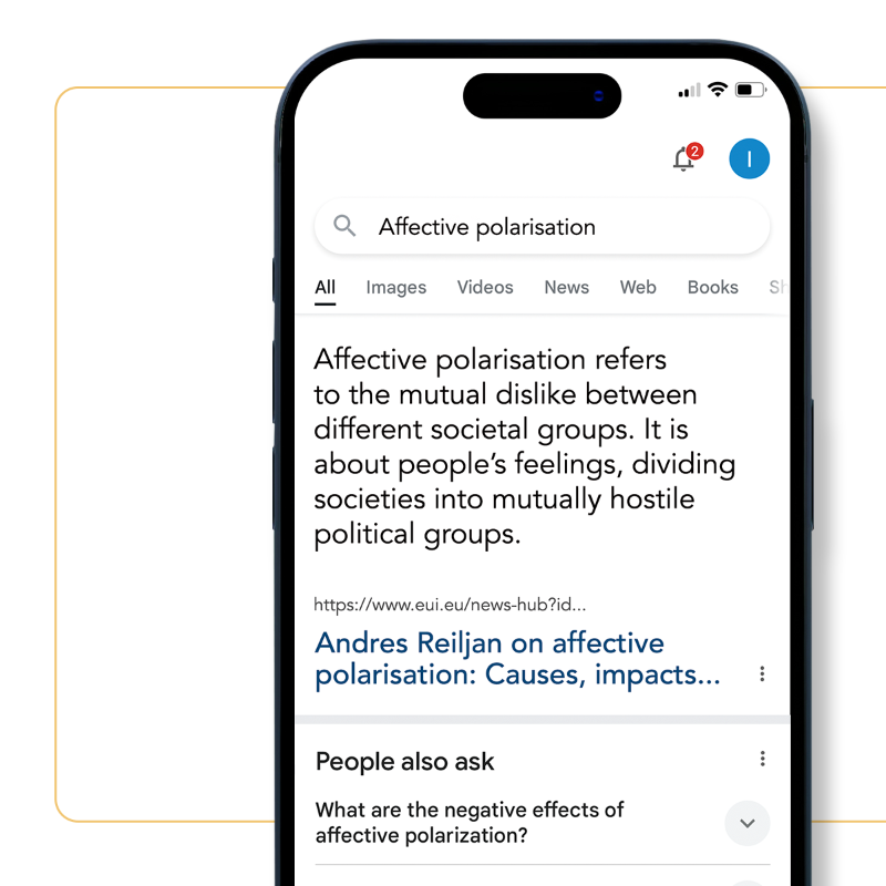 EUI_EGPProg's tweet photo. How does affective polarisation impact our daily lives and democracy?

↪️ In this interview, @AReiljan shares insights into how political divisions shape society—from everyday life to democratic norms—breaking down the causes, consequences, and potential solutions.

More 👇