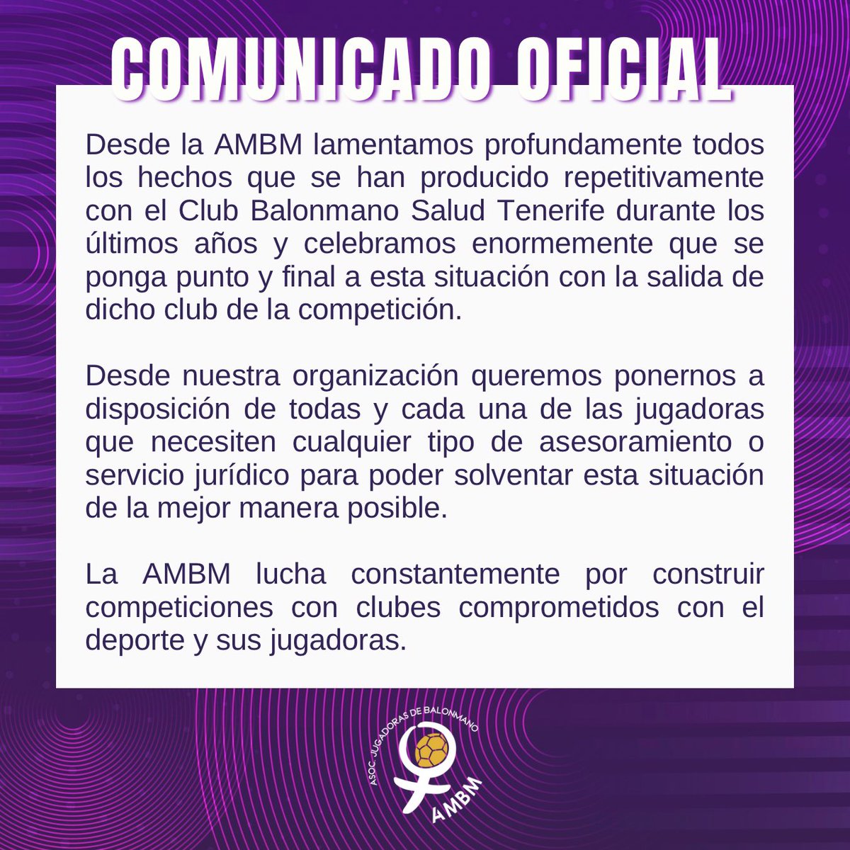 📢 COMUNICADO OFICIAL 

#JuntasSomosProtagonistas 💜