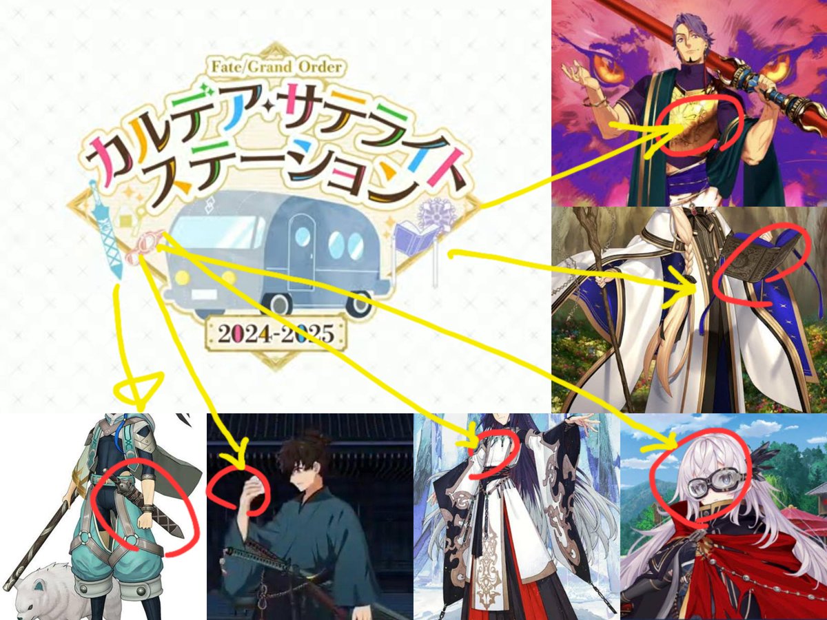 FGO サテライトステーション 冬祭り 2024 缶バッジ 10点 ヤマトタケル