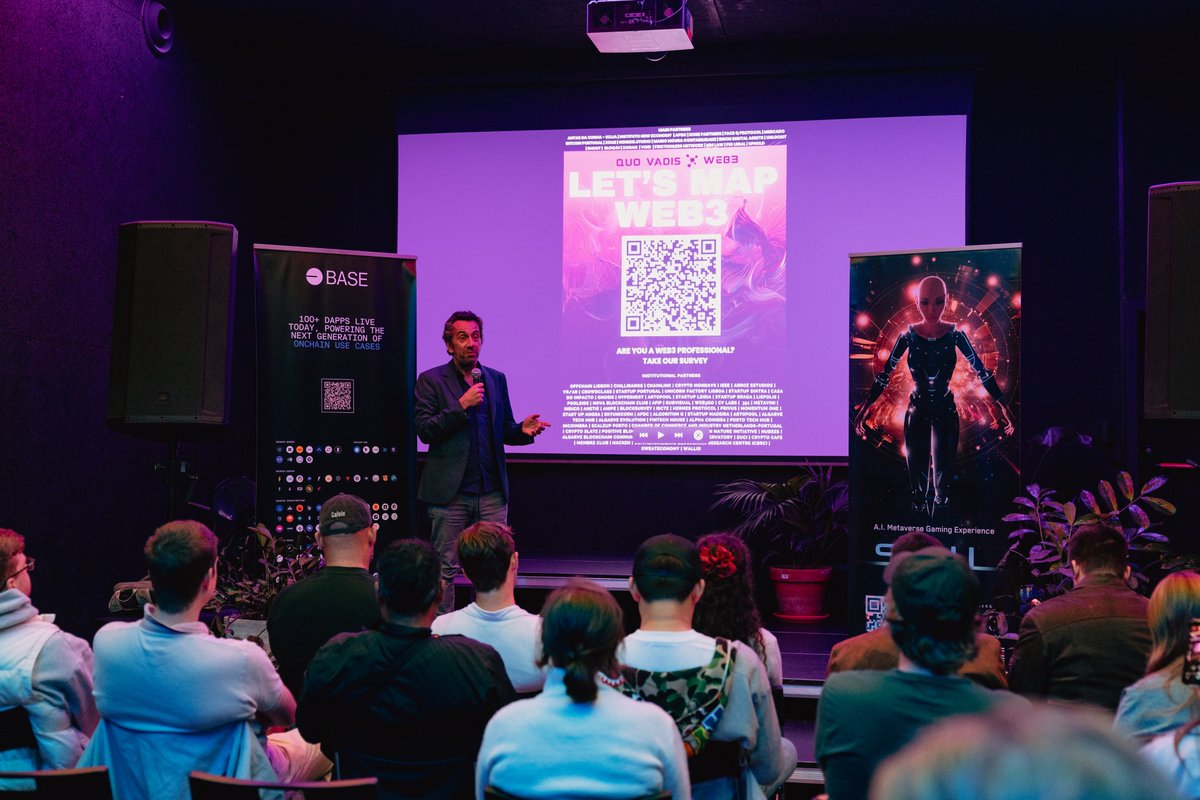 SophiaVerse_AI's tweet photo. 🎉 Throwback to the Lisbon @base Community Event! 

What a night of fun, innovation, and connection it was on October 8, 2024! 

The energy was electric, and the ideas were flowing as the Base Community gathered in Lisbon for an unforgettable evening with support from
@TalentProtocol , @PoolsideCo and @offchainglobal. SOPH token, which has been live on Base for some time now, continued to impress with faster transactions.

Big thanks to everyone who joined us and contributed to making the event such a success! 

Stay tuned for more incredible experiences ahead!

#Throwback #Web3Community #Innovation #BaseCommunity #Thursday