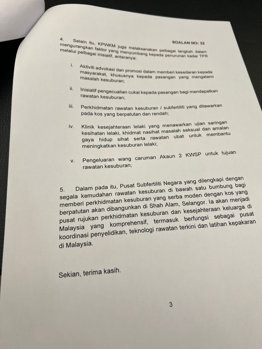 officialmumtaz's tweet photo. SOALAN &amp; JAWAPAN PERTANYAAN LISAN DEWAN RAKYAT MESYUARAT KETIGA, PENGGAL KETIGA, PARLIMEN KE-15 TAHUN 2024 https://t.co/kUsRwtpytc