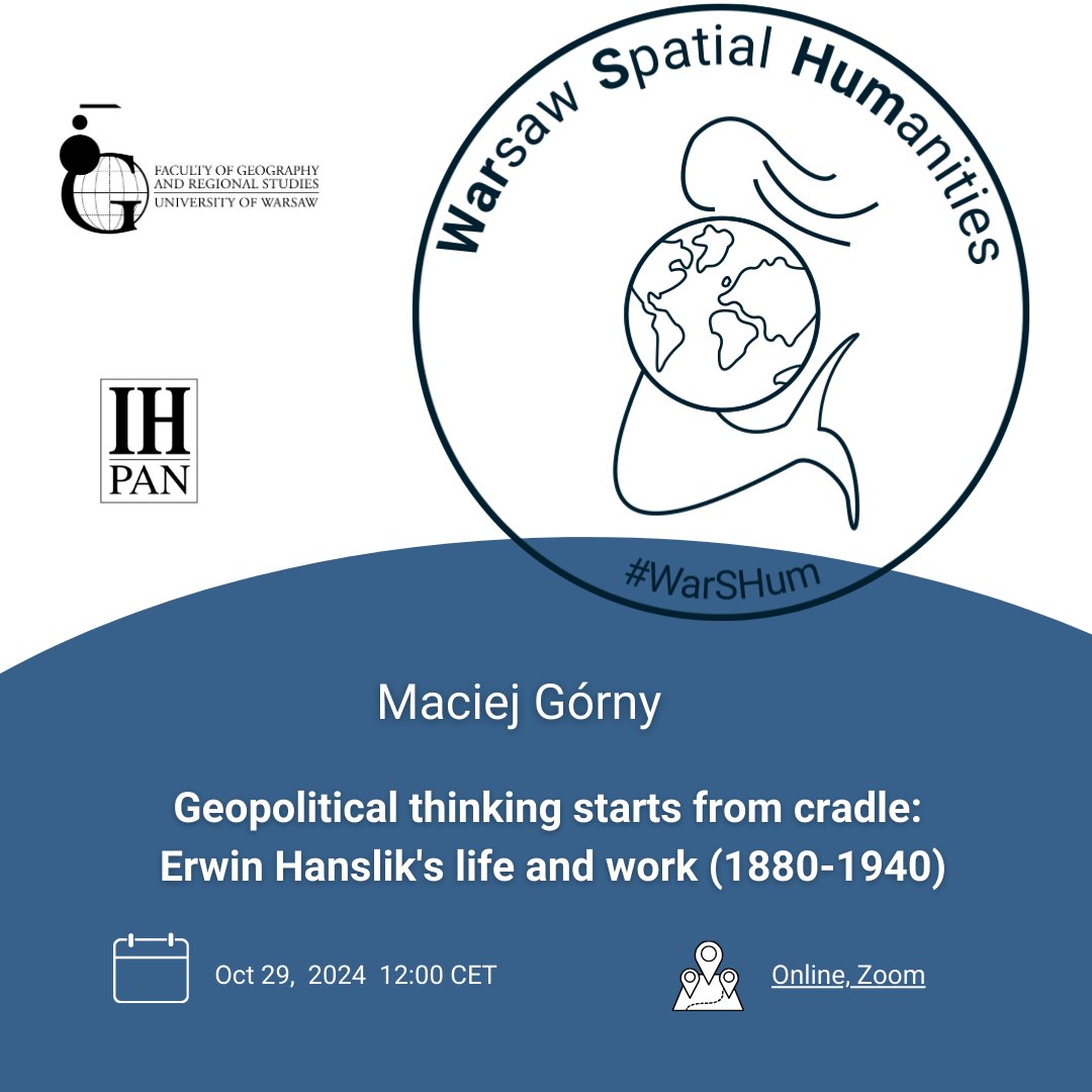 Wieslawa Duzy (@duzywieska) on Twitter photo Why not include #WarSHum in your academic agenda this year? Warsaw Spatial Humanities seminar no. 9 with prof. Maciej Górny from <a href="/ih_pan/">Institute of History, Polish Academy of Sciences</a> will start at noon (CET) on the 29th of October. Please, register here to join us:
forms.gle/Xxv6uDFwoYXtLt…
with <a href="/PaneckiTomasz/">Tomasz Panecki</a> <a href="/fhap13/">Francis Harvey</a> Why not include #WarSHum in your academic agenda this year? Warsaw Spatial Humanities seminar no. 9 with prof. Maciej Górny from <a href="/ih_pan/">Institute of History, Polish Academy of Sciences</a> will start at noon (CET) on the 29th of October. Please, register here to join us:
forms.gle/Xxv6uDFwoYXtLt…
with <a href="/PaneckiTomasz/">Tomasz Panecki</a> <a href="/fhap13/">Francis Harvey</a>