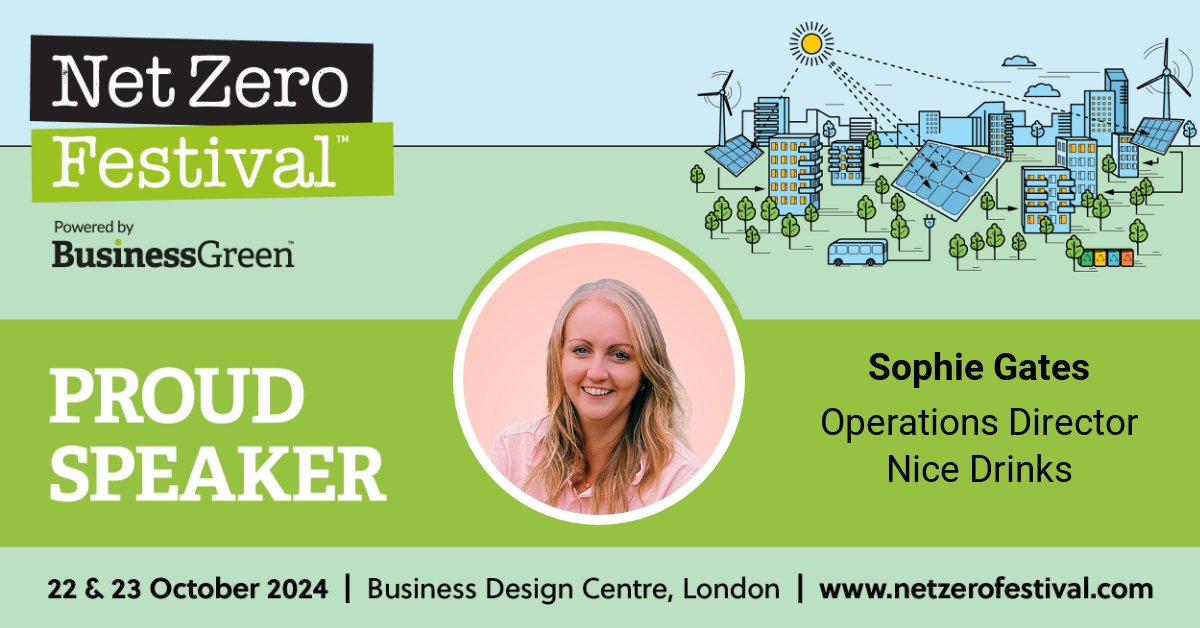 BusinessGreen's tweet photo. 📣 We're delighted to welcome Sophie Gates, Operations Director, Nice Drinks.

Secure your free place to the Net Zero Festival now 👇
https://t.co/figVWr9NSD

#NetZeroFestival #NetZero #Policy #Climate #Decarbonisation https://t.co/miU26MiiUg