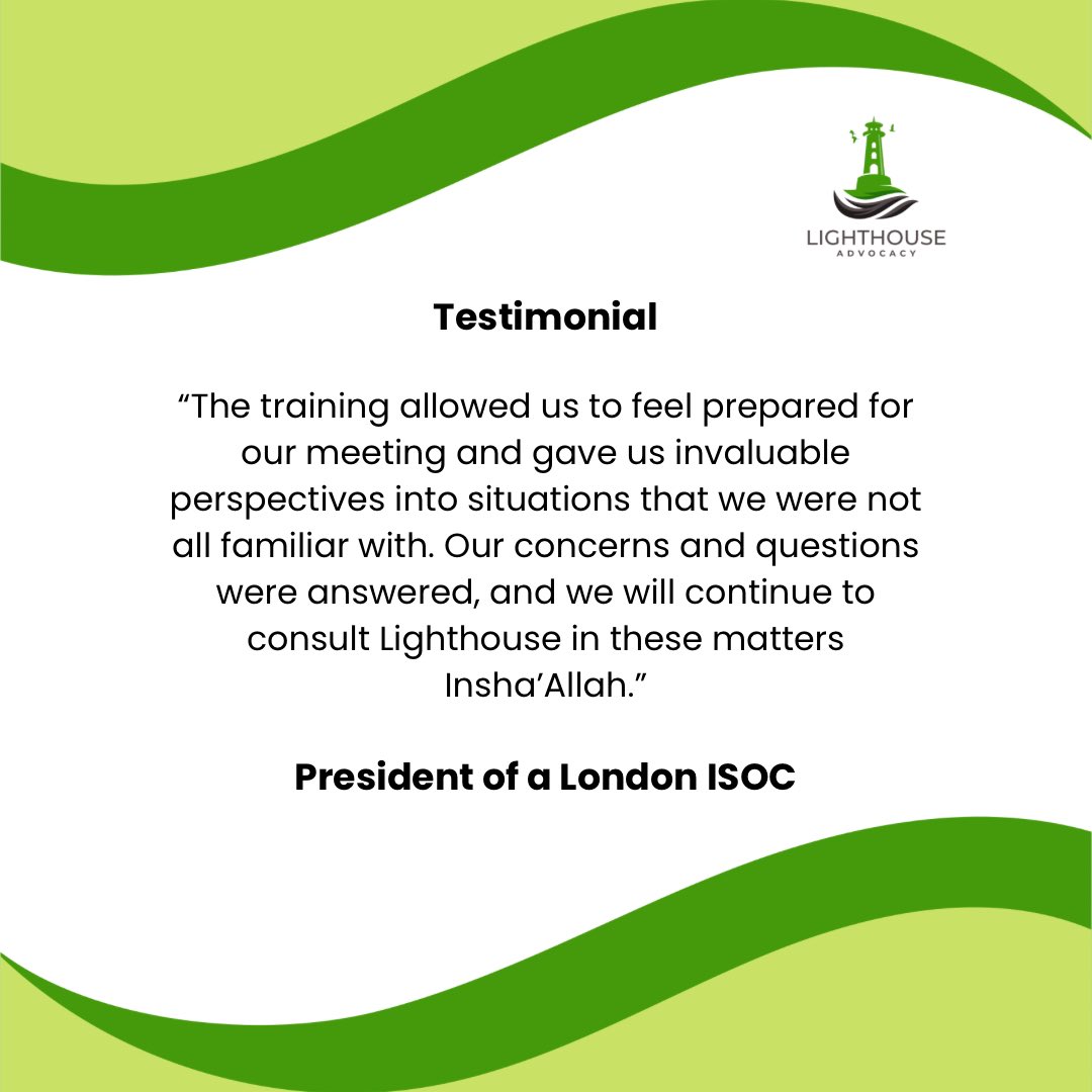LighthouseNGO's tweet photo. Still thinking about booking your Strategy and Negotiation training sessions with us? Here’s a testimonial from the President of a London-based ISOC who had an excellent experience with us. https://t.co/X3m4fPxma3