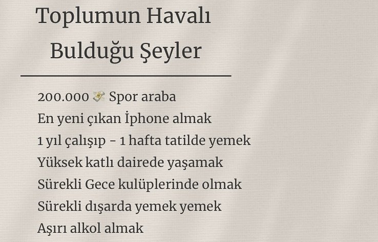 Yazacak bir şey bulamadım