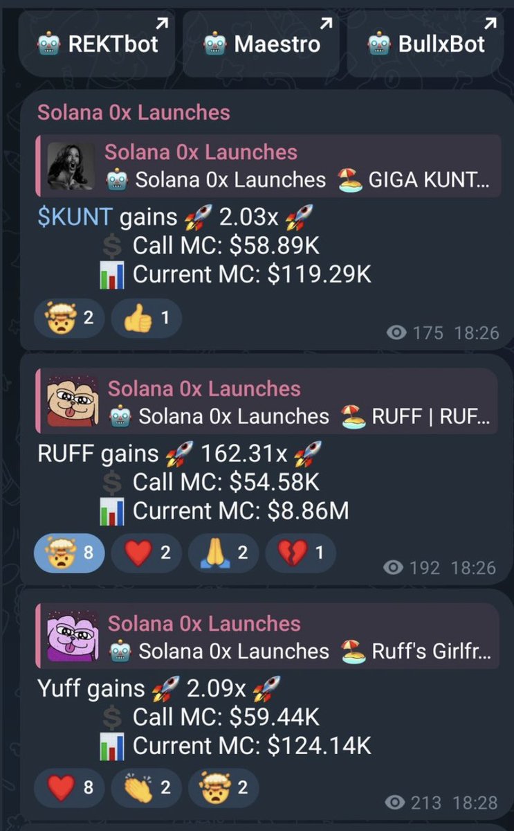 🚀 Huge shoutout to our Solana call group! Members are raking in profits from our AI-generated calls, and the results speak for themselves. Don’t miss out—join us to take advantage of these opportunities! #Solana #Crypto #AIGeneratedCalls
