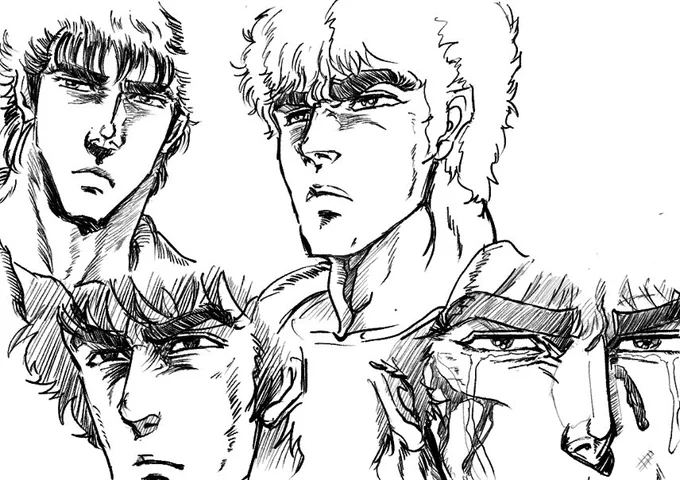 (過去模写)
つうか、こういうのが誰でも最初から描けたら
誰も苦労はせん。😅💦

本当は苦手だから描きたくない作品。
下手くそがモロバレする。(笑) 
