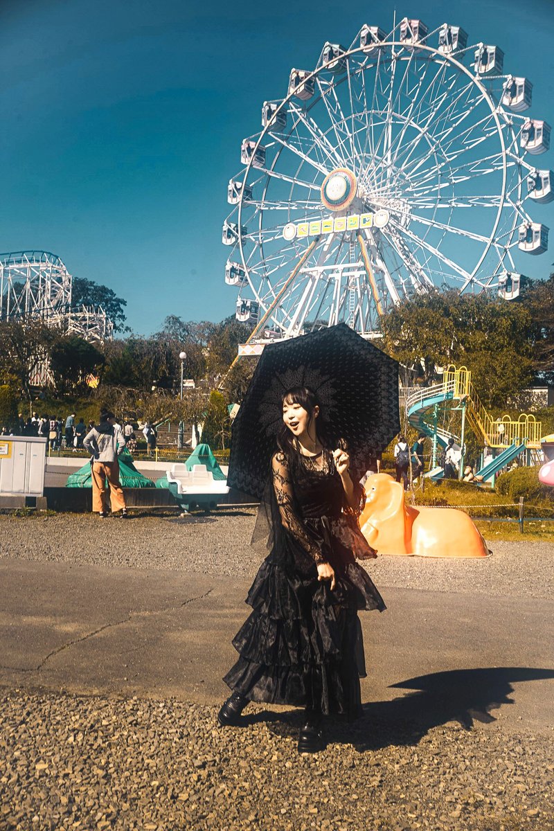 yagi5da's tweet photo. 『遊園地②』
　異世界の住人
@annchan_666 
#shootingsendai
＃ポートレート https://t.co/qqWonHGHIV
